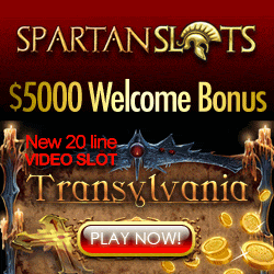 Spartan Slots Transylvania 20 line video slot